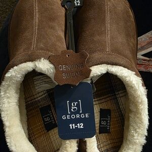 George Brown Suede Slippers